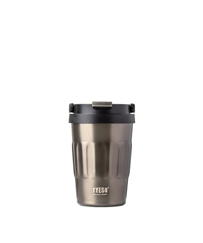 Tyeso Coffe Mug Vakumlu Paslanmaz Çelik Taşıma Kulplu 400ML