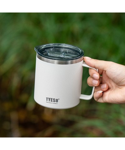 Tyeso Silviya Mug Vakumlu Paslanmaz Çift Duvarlı Termal Kapaklı 400ML