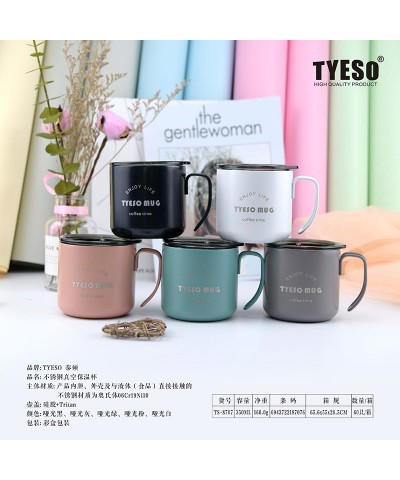 Tyeso Fiery Mug Vakumlu Paslanmaz Çelik  Termal Kapaklı 350ML