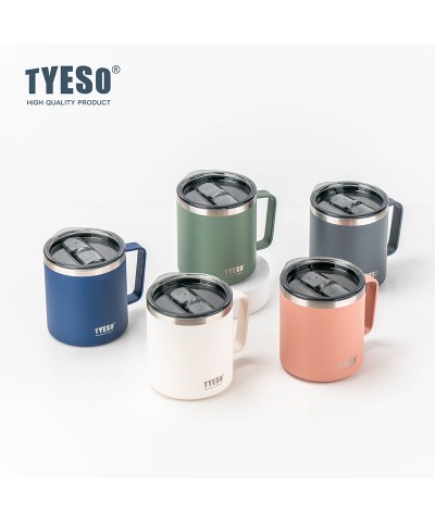 Tyeso Silviya Mug Vakumlu Paslanmaz Çift Duvarlı Termal Kapaklı 400ML