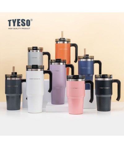 Tyeso Maxus Mug Vakumlu Çift Duvarlı Isı Yalıtımlı Pipetli 600 ML