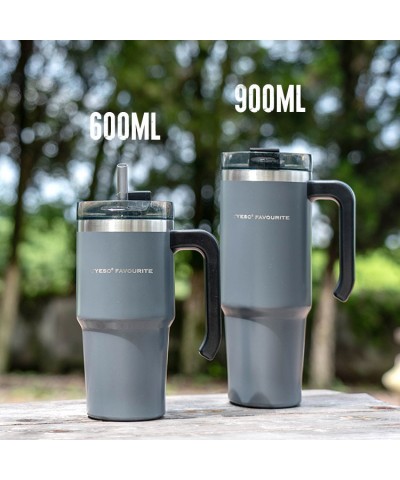 Tyeso Maxus Mug Vakumlu Çift Duvarlı Isı Yalıtımlı Pipetli 600 ML