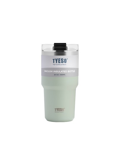 Tyeso TripleTask Termos Vakumlu Paslanmaz Çelik Pipetli 600ML