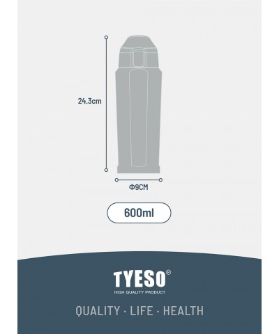 Tyeso Square Termos Vakumlu Paslanmaz Sızdırmaz Çift Duvarlı 600ML